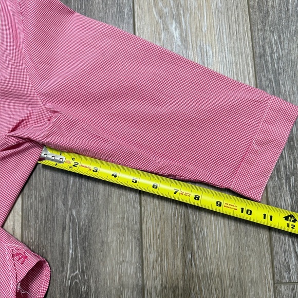 Duck Head Petite Pink Gingham Blouse size LP - Picture 4 of 6